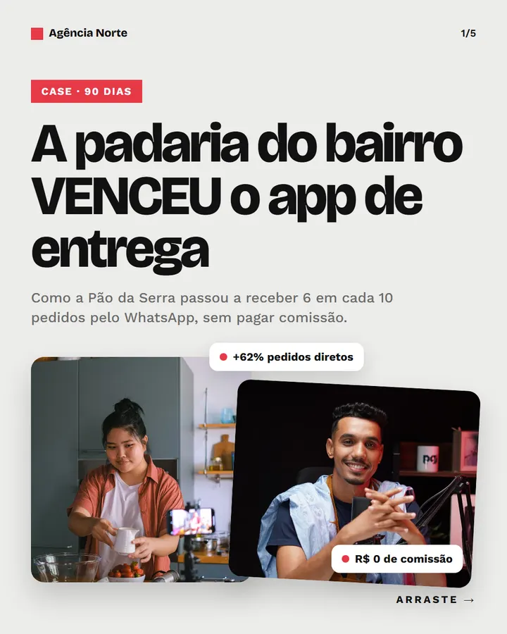 Slide 1 de 5 do modelo Caso de negócio