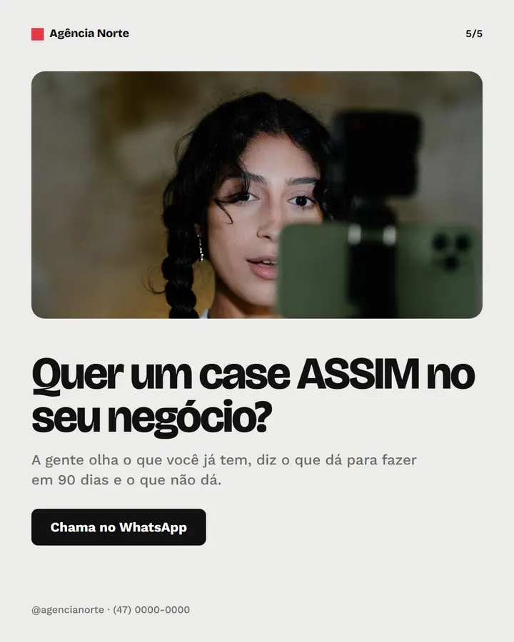 Slide 5 de 5 do modelo Caso de negócio