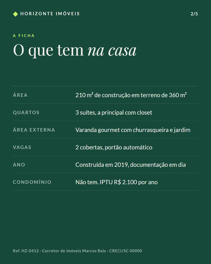 Slide 2 de 6 do modelo Imóvel da semana