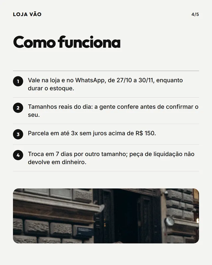 Slide 4 de 5 do modelo Liquidação