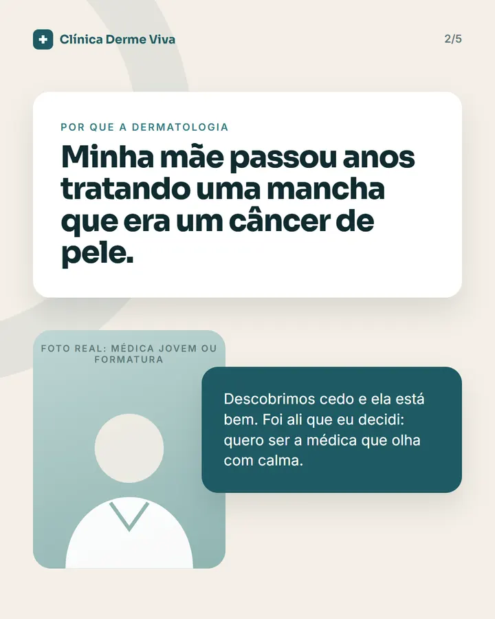 Slide 2 de 5 do modelo Conheça o profissional