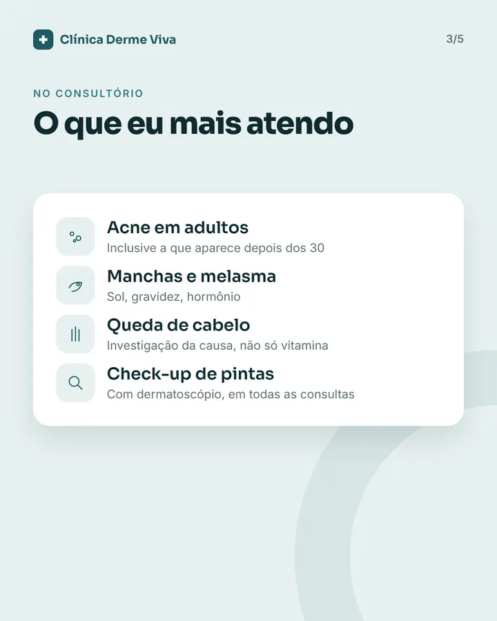 Slide 3 de 5 do modelo Conheça o profissional