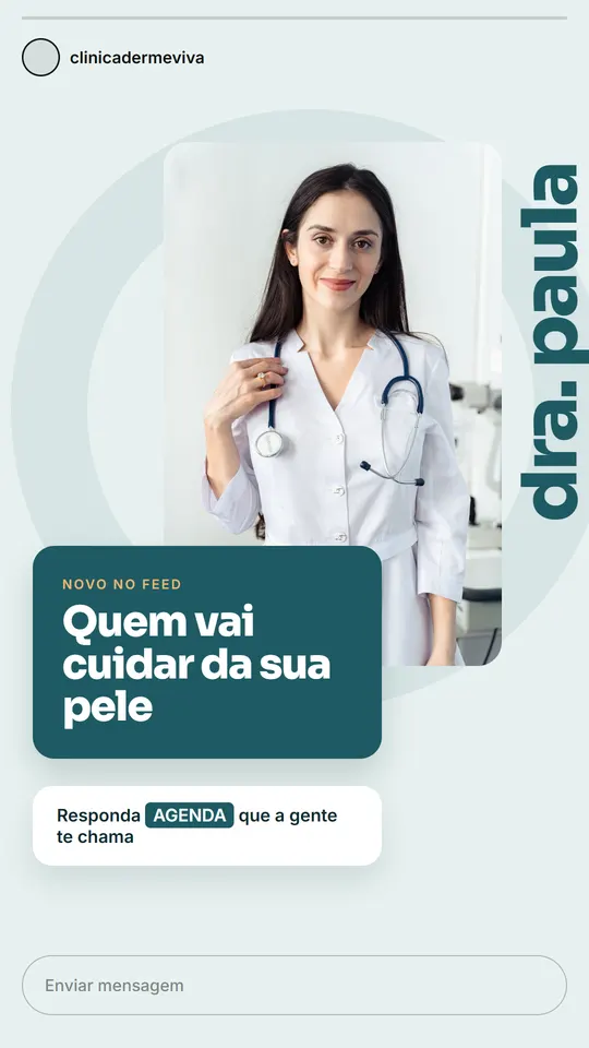 Story do modelo Quem vai cuidar de você