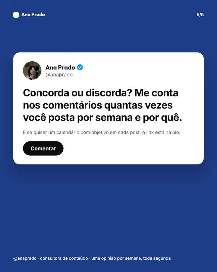 Slide 5 de 5 do modelo Tweet